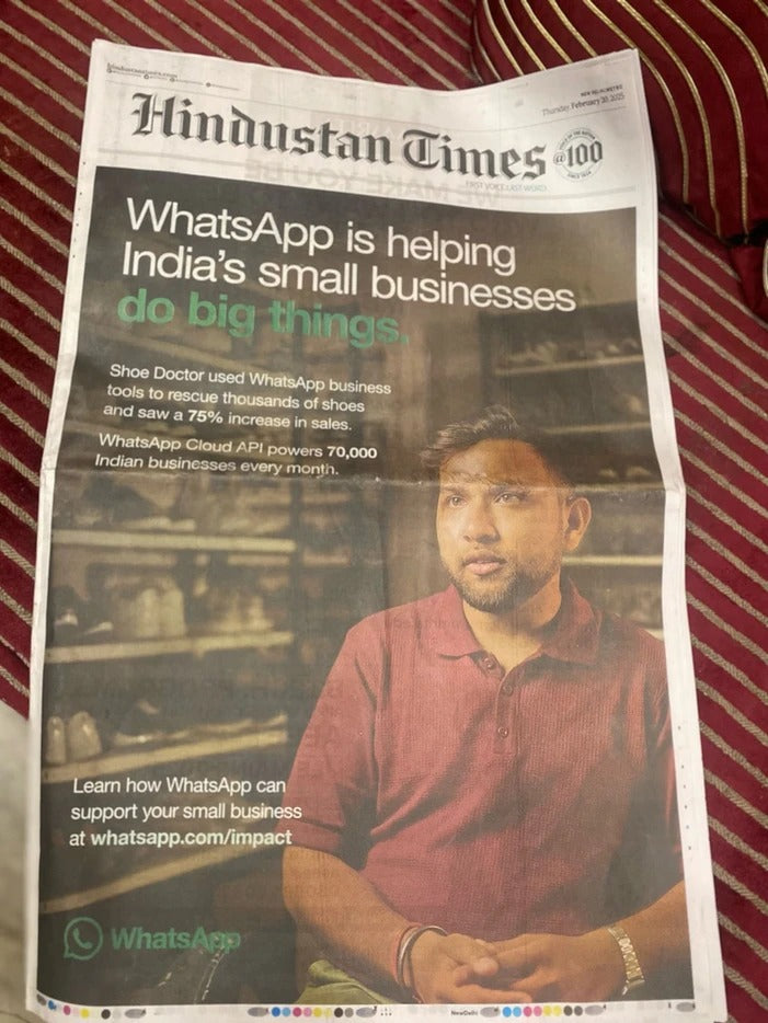 SHOE DOCTOR FEATURED ON HINDUSTAN TIMES